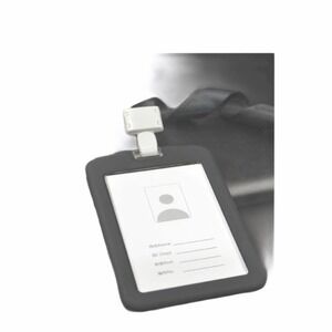 Silica Gel ID‎ Holder and Lanyard Black